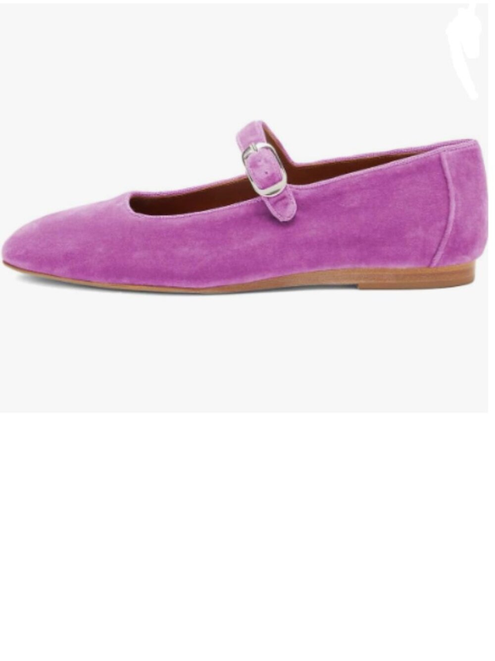 Pazzion Purple Round Toe Mary Janes Comfortable Strap Buckled Ballet Flats